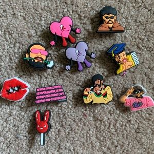 10 Bad Bunny Croc charms!!